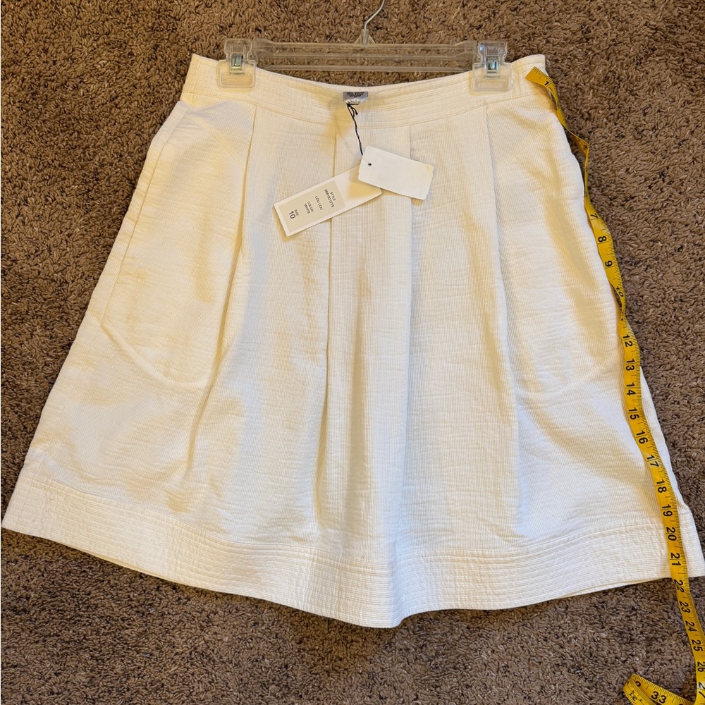 Diane Von Furstenberg Ivory A-Line Skirt
